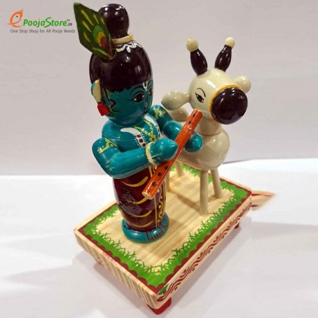 Sri Krishna With Cow 