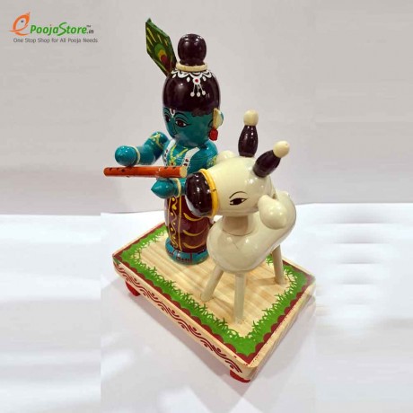 Sri Krishna With Cow 