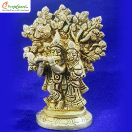 Pure Brass Ponnu Radha Krishna Idols 