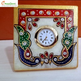 meenkari work table clock 